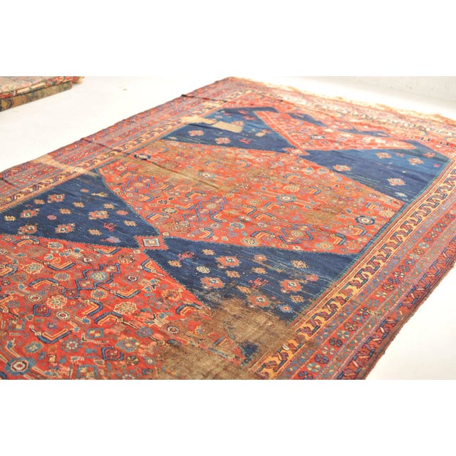 Antique True Kelleh Nomadic Karabagh Rug, 7.2 x 17.4 For Sale In Milwaukee - Image 6 of 11
