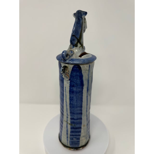 Late 20th Century 20th Century Scandinavian Style Pottery Vessel (Still Bank) With Horse Head For Sale - Image 5 of 12