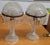 A magnificent Pair of American Brilliant Cut Crystal ‘Mushroom’ Lustre Table Lamps in the Harvard Pattern. Measures: 10"...