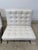 Ludwig Mies Van Der Rohe White Leather Barcelona Chairs for Knoll - A Pair For Sale - Image 11 of 17