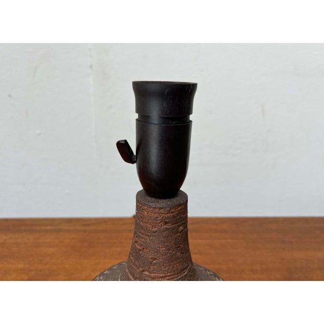 Mid-Century Modern Danish Studio Pottery Table Lamp by Jytte Trebbien and Harry Nielsen for Tusbo, Denmark, 1960s For Sale - Image 13 of 18