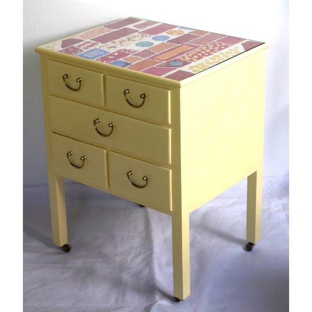 Small Vintage Chest of Drawers on Wheels by Josef Frank for Home & Garden, 1920s For Sale - Image 9 of 16