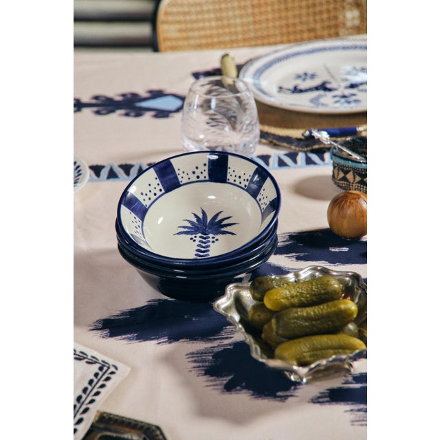 Contemporary Johanna Ortiz Deep Navy Palma Real Bowl, Set of 2 For Sale - Image 3 of 3
