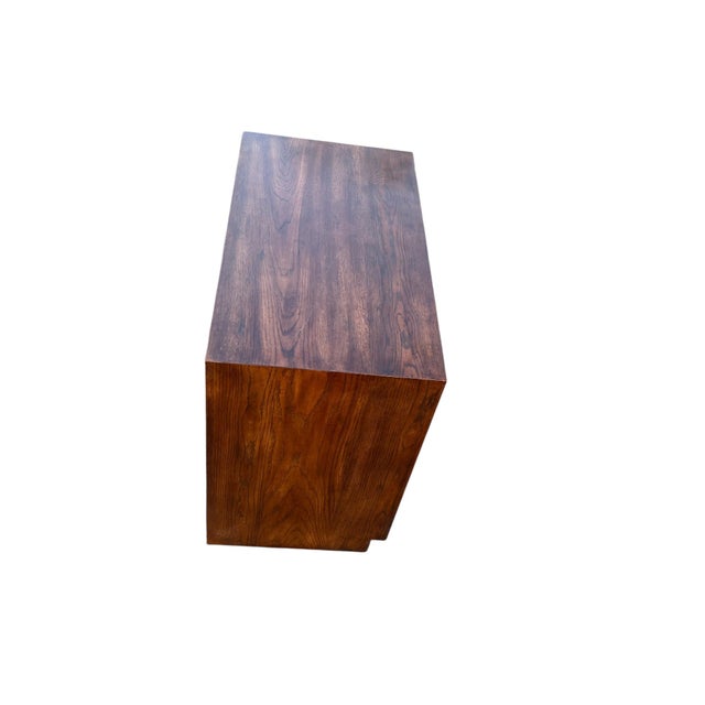 Late 20th Century Henredon Campaign Scene 1 Bachelors Chest Dresser For Sale - Image 11 of 15