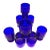 French Vintage Cobalt Blue Multi Use Glass Set of 8 For Sale - Image 10 of 10