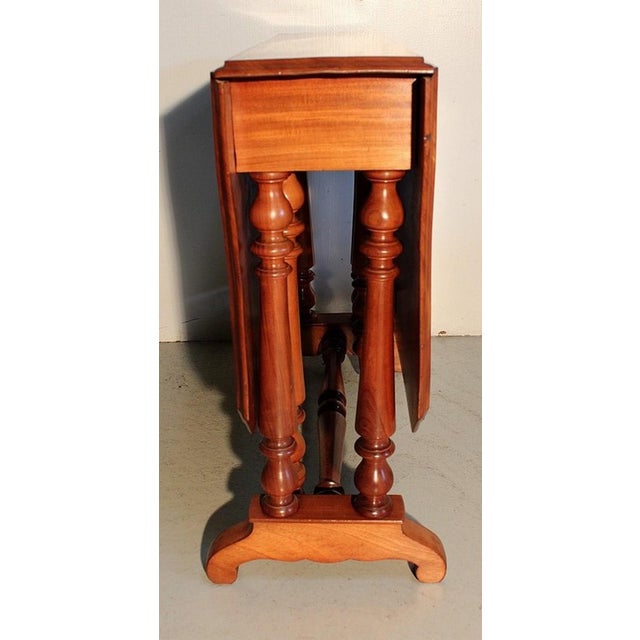 Small Auxiliary Table with Mahogany Shutters, 19th Century For Sale - Image 10 of 18