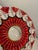 Glass Vintage French Ruby Red & Clear Art Glass Ashtray With Dark Green Accent Detailing For Sale - Image 7 of 9