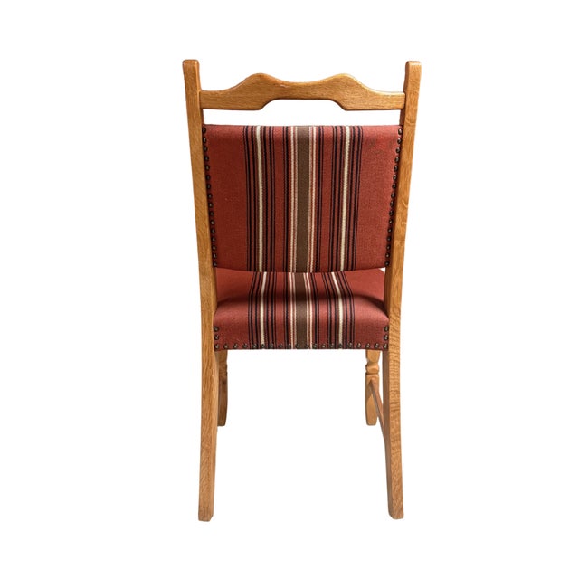 Henning Kjærnulf Attributed Oak Dining Chairs 1960s For Sale - Image 6 of 7