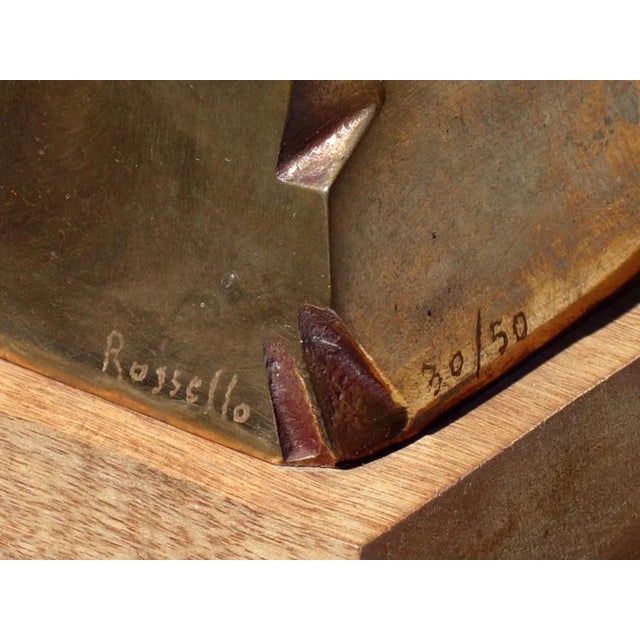 Metal Bronze Sculpture by Mario Rossello, 1970s For Sale - Image 7 of 8