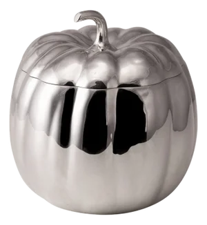 Vintage Italian Silver Plated Pumpkin Ice Bucket by Teghini. 1970