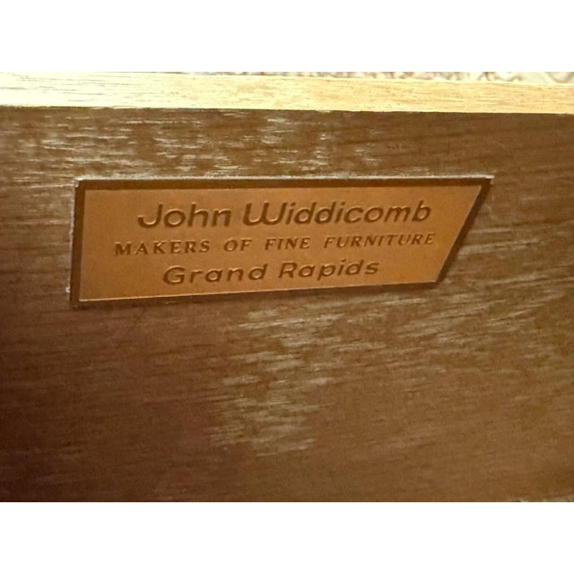 John Widdicomb French Provincial Louis XV Style Carved Bombe Two Drawer Chest For Sale - Image 9 of 11