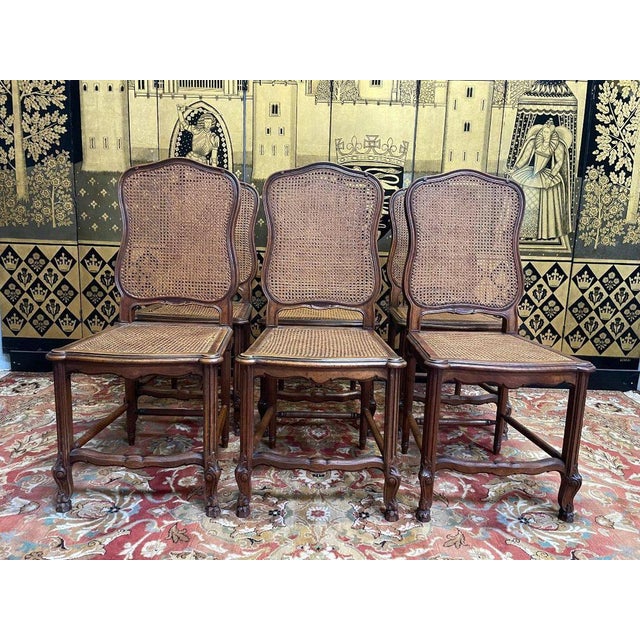 Louis XVI Style Cane Chairs, Set of 6 For Sale - Image 10 of 10