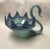 Mid-Century Modern Vintage Murano Style Art Glass Hand Blown Swan Bowl For Sale - Image 3 of 4