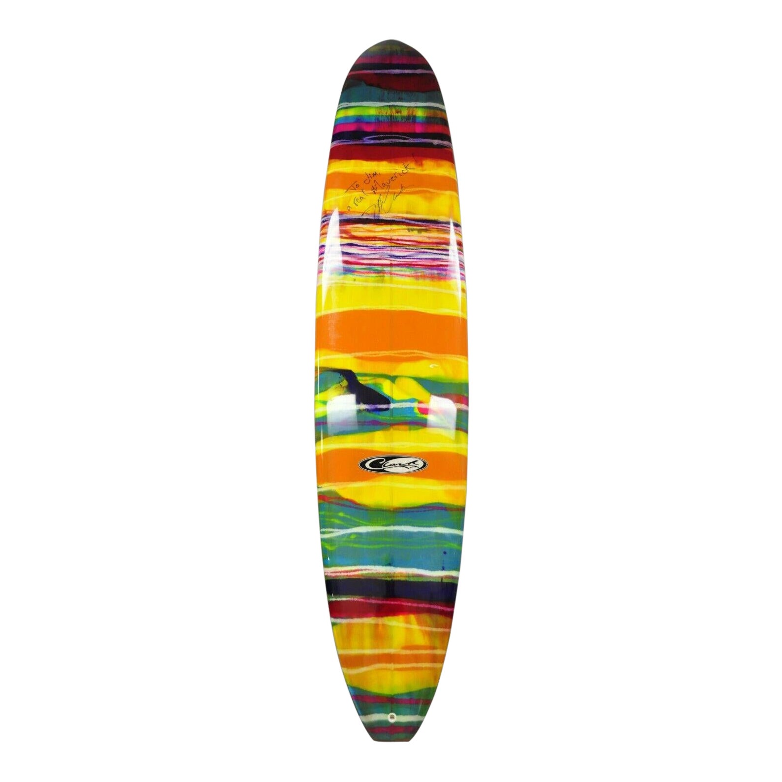 Jeff Clark Global Glassing Mavericks Big Wave Guns Rainbow Surfboard