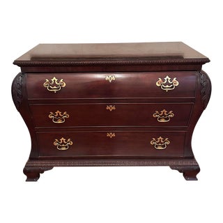 Century Claridge Mahogany Bombe Chest For Sale