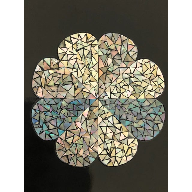 Wear black lacquer a tray with elegant abalone Inn they. Perfect to use for serving sushi or appetizers.. Would be great...