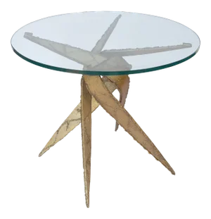 Silas Seandel Brutalist Round Side Table