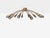 J.T. Kalmar 1960s Style After j.t. Kalmar Mid Century Modern Spider Flushmount Chandelier, Brass For Sale - Image 4 of 12