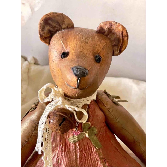 Vintage Dutch Decorative Teddy Bears, 1980s, Set of 2 For Sale - Image 6 of 16