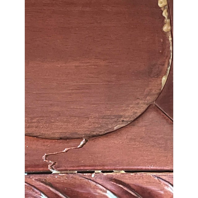 Solid Mahogany Repro. Chippendale Escritoire Secretary Desk Talon & Ball For Sale - Image 11 of 15