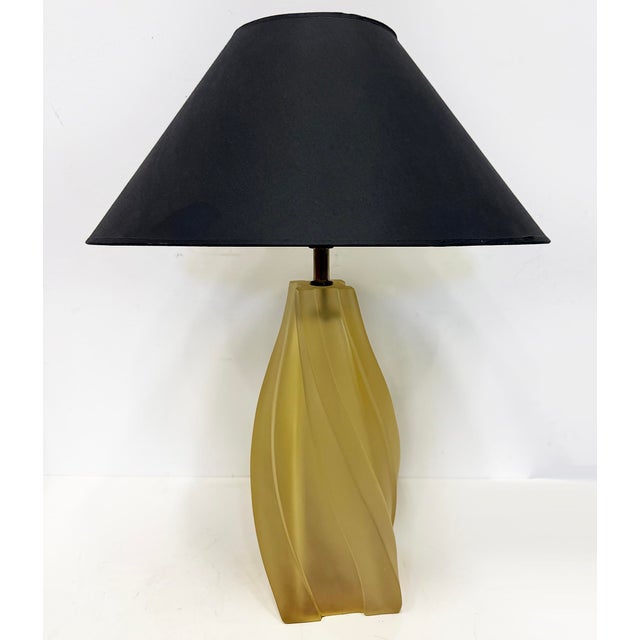 Paolo Gucci 1970s Modernist Paolo Gucci Freeform Molded Table Lamps, Signed Pair For Sale - Image 4 of 9