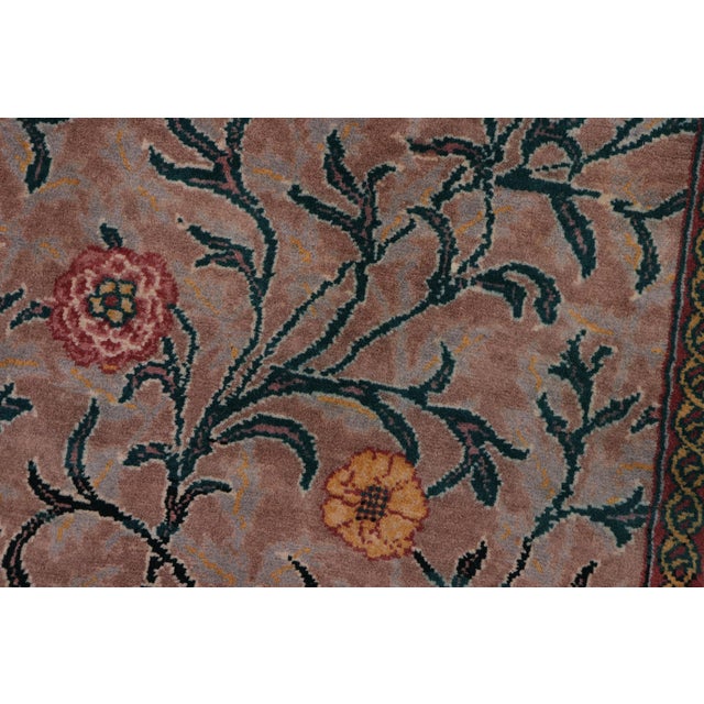 Shabby Chic Shabby Chic Jasmain Pak-Persian Brown/Brown Wool Rug - 4'0'' X 6'3'' For Sale - Image 3 of 9