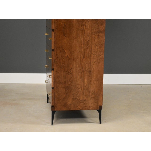 1960s Refinished Heywood Wakefield Contessa Armoire Dresser For Sale - Image 10 of 13