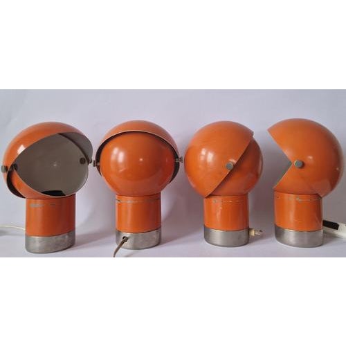 Space Age Astronaut Table Lamps, Kamenicky Senov, 1970s, Set of 4 For Sale - Image 4 of 13