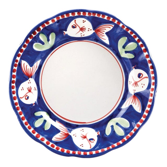 VIETRI Campagna Pesce Fish Salad Plate For Sale