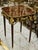 Wood Italian Style Gold and Wood Side Table For Sale - Image 7 of 7