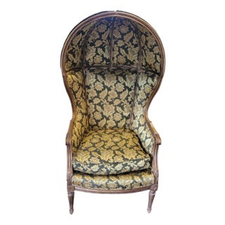 Vintage 1950s French Porter or Campaign Chair For Sale