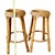 Pair of Vintage Bamboo & Wicker Counter Stools – Effortless Coastal Vibe For Sale - Image 10 of 10