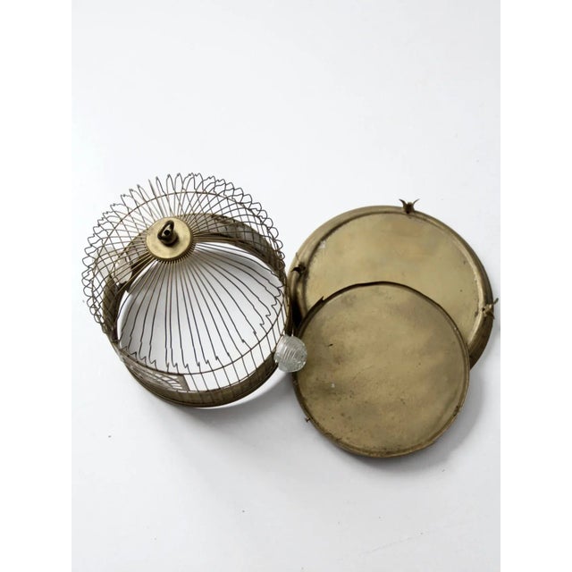 Antique Crown Bird Cage With Stand Chairish