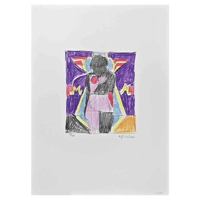Richard Lindner, Mechanical Body In Colors, Lithograph, 1970s For Sale