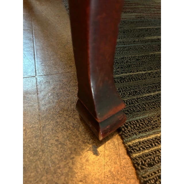 Chestnut Mid 20th Century Mahogany Armchair For Sale - Image 8 of 8