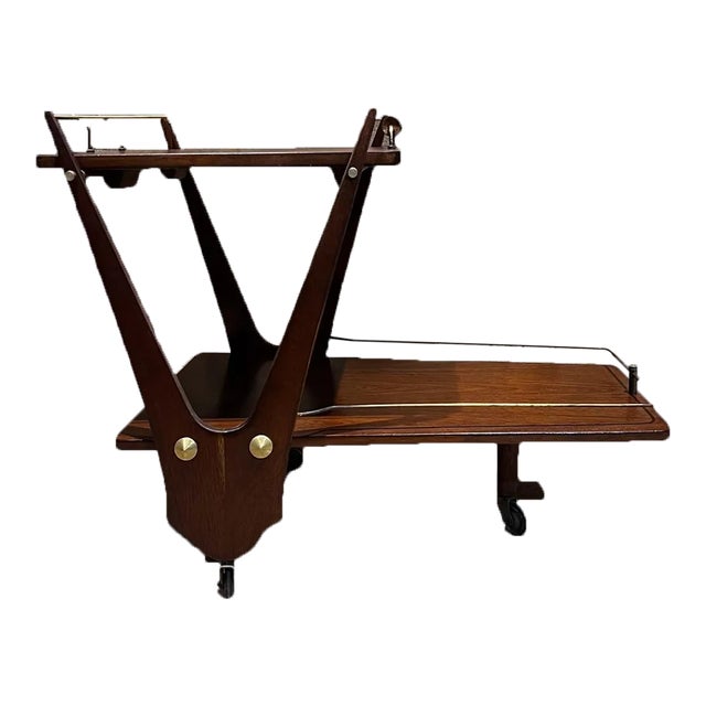 1950s Eugenio Escudero Bar Service Cart Mexico City For Sale