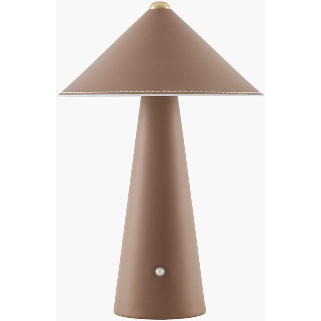 Mid-Century Modern Nomelle Accent Table Lamp Brown For Sale - Image 3 of 3