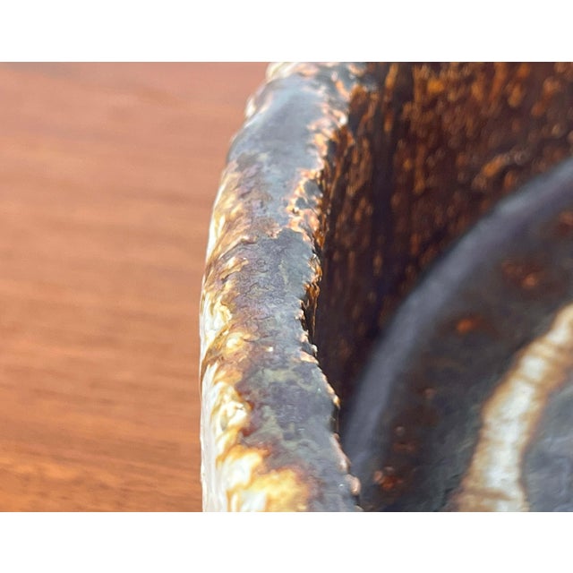 Large Danish Studio Pottery Bowl by Clara Helmich, 1986 For Sale - Image 16 of 18