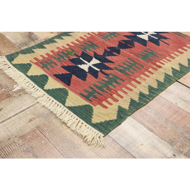 Vintage Persian Shiraz Kilim Rug - 02'01 X 02'11 For Sale In Dallas - Image 6 of 9