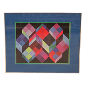Victor Vasarely 'Tridim-K' Abstract Lithograph