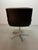 Mid-Century Desk Chair with Black Leather Upholstery and Aluminium Frame from Wilkhahn, 1960s For Sale - Image 6 of 9