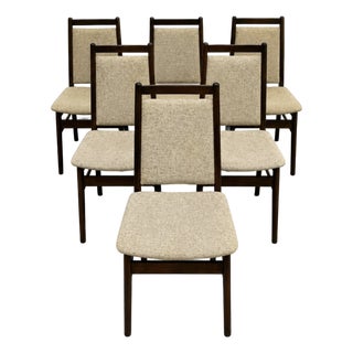Set of Six - Mid Century Modern Dining Chairs, Made in Denmark, C. 1960’s | Danish Beech Scandinavian Chairs For Sale