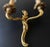 Gold French Bronze Wall Lamps, 1960s, Set of 2 For Sale - Image 8 of 11