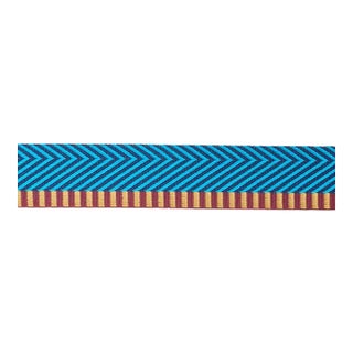 Schumacher Chevron Twill Tape in Peacock For Sale