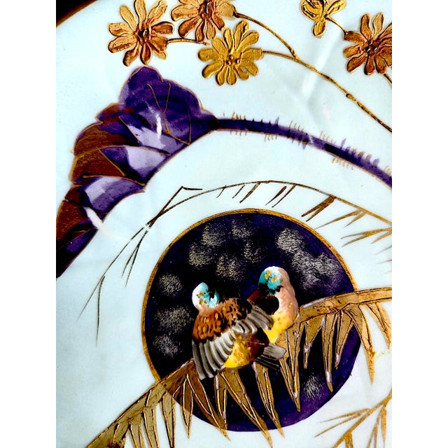 Late 19th Century Limoges Hand Painted Plate With Gold Inlay, Marked Martial Redon For Sale - Image 10 of 14