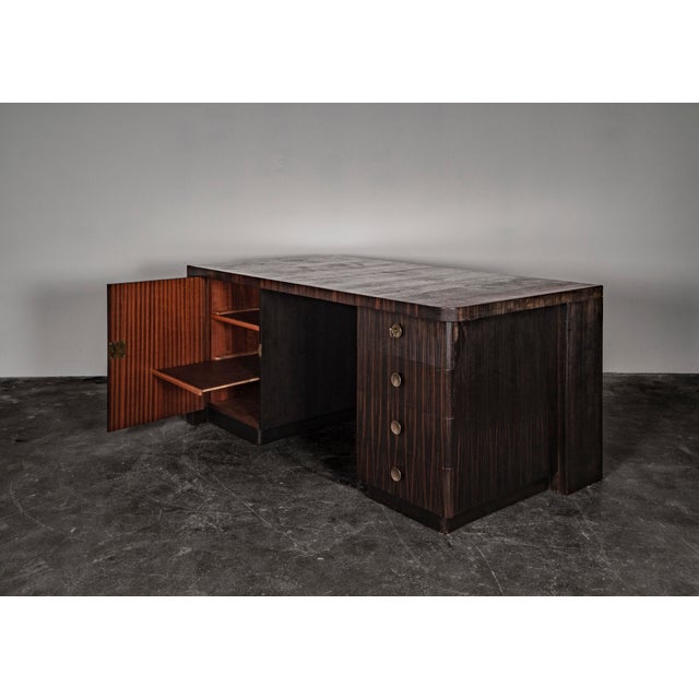 Art Deco Desk in Mahogany by Bruno Paul for Veb Deutsche Werkstätten Hellerau, 1930s For Sale - Image 11 of 18