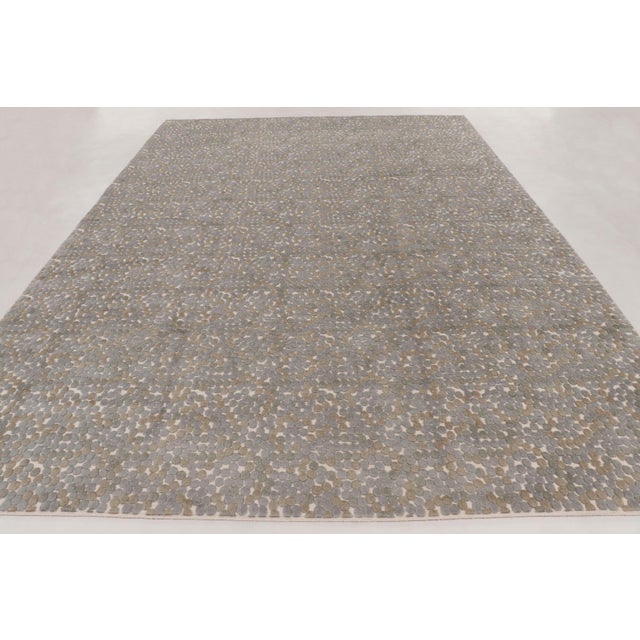 Late 20th Century Contemporary Natural Silk Oversized Custom Rug in by Rug & Kilim, Nepal For Sale - Image 5 of 10