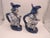Mid 18th Century Pair of 18th Century Blue and White Dutch Toby Figure Jugs For Sale - Image 5 of 9