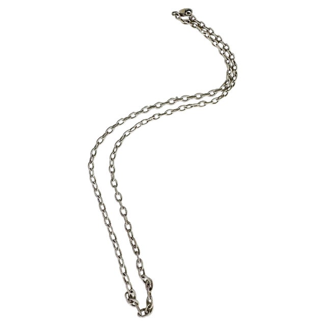 Beautiful Platinum Chain , strong but delictae *details:* - Length: 18 inches - Chain Type: Classic cable link chain (from...