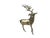 Metal Vintage Brass Deer Figurine For Sale - Image 7 of 14